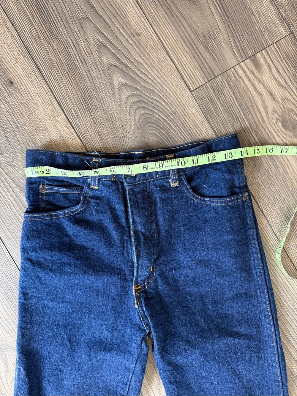 Vintage 51 States Made in England Stretch Jeans High Rise Tapered Dark Wash 29 - Picture 12 of 16